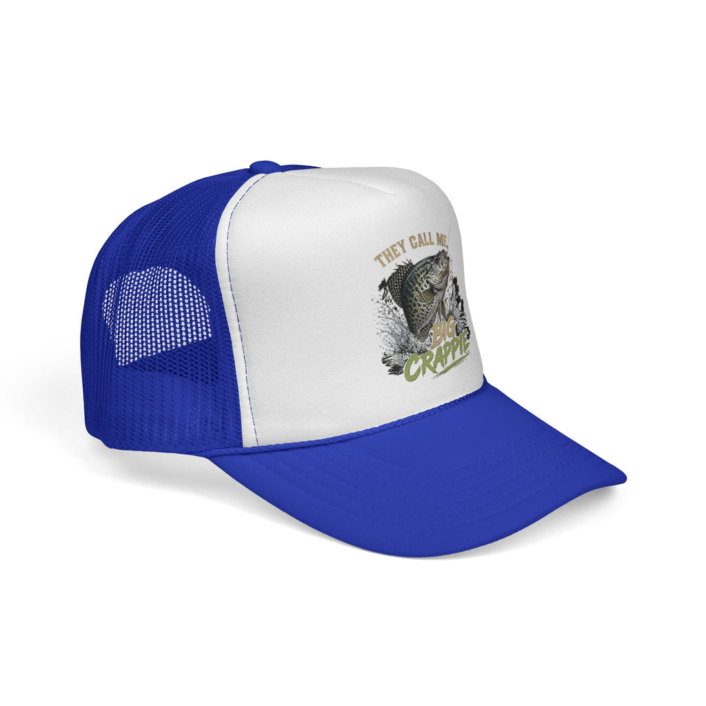 "They Call Me Big Crappie" Crappie Fishing Trucker Cap – Mesh Hat for Anglers