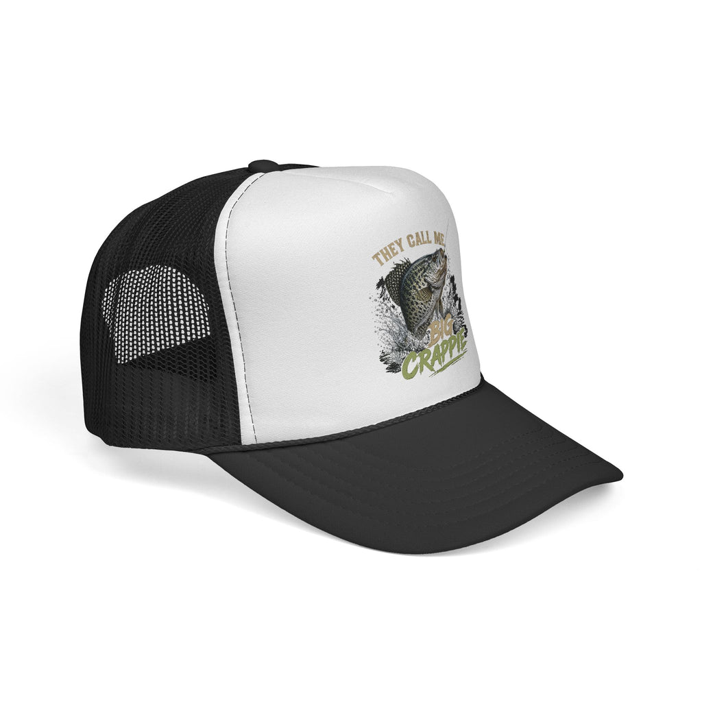 "They Call Me Big Crappie" Crappie Fishing Trucker Cap – Mesh Hat for Anglers