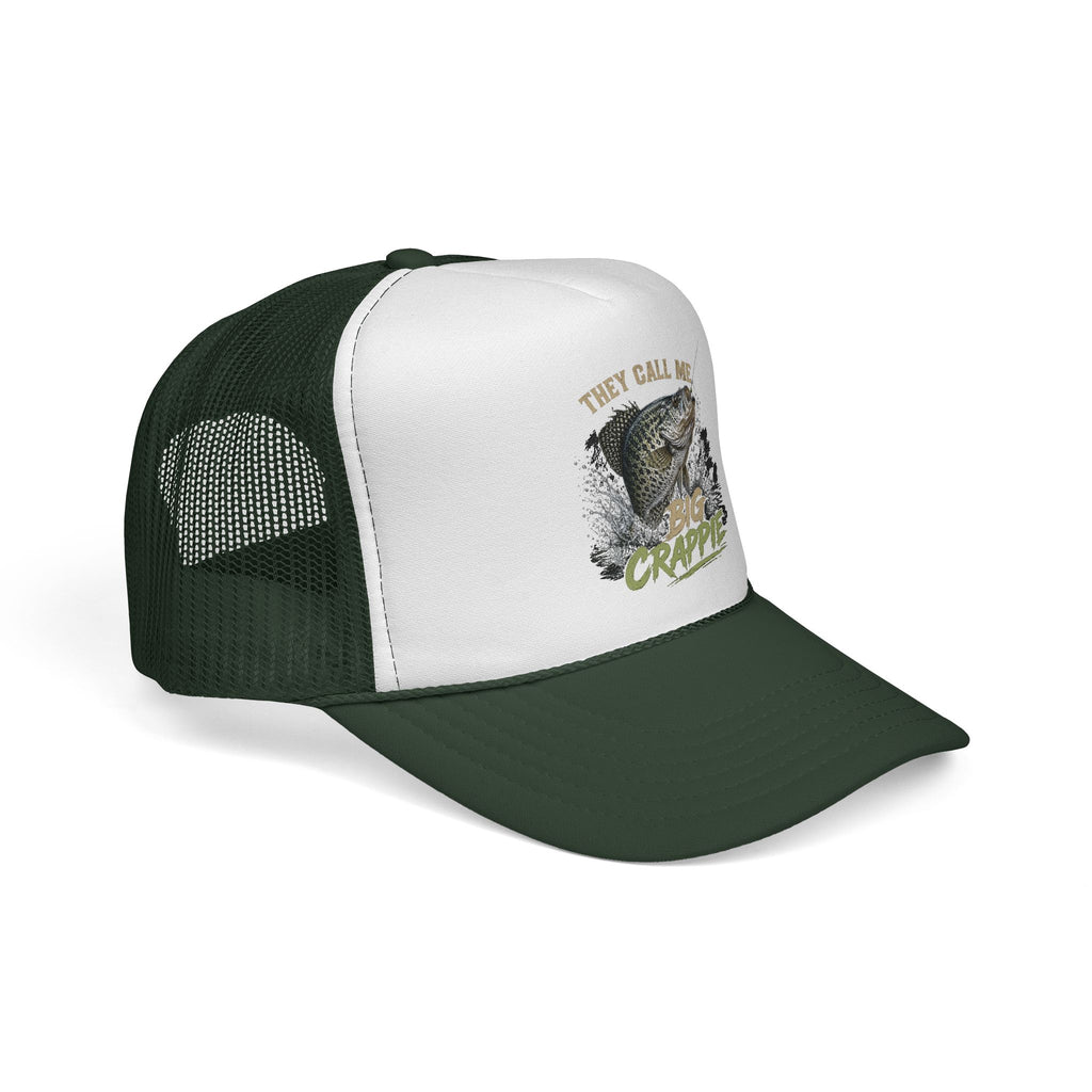 "They Call Me Big Crappie" Crappie Fishing Trucker Cap – Mesh Hat for Anglers