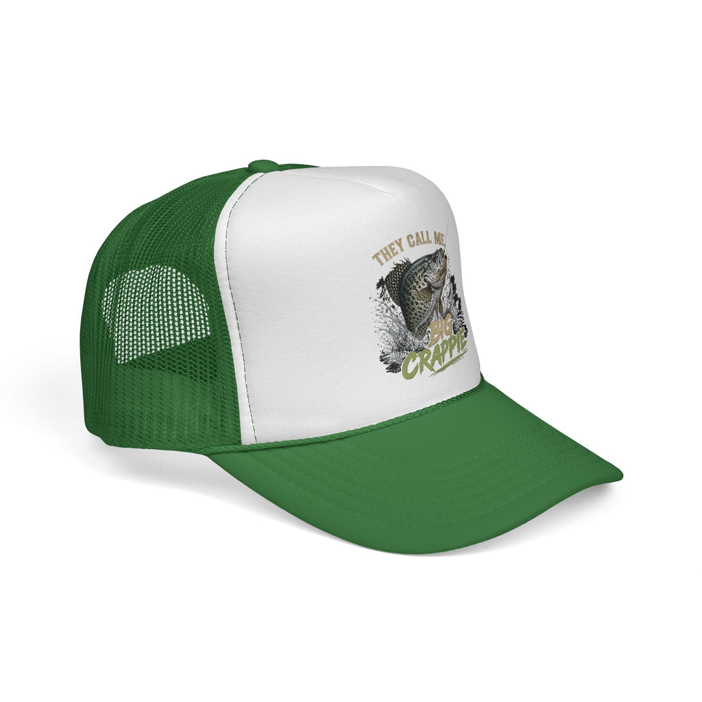 "They Call Me Big Crappie" Crappie Fishing Trucker Cap – Mesh Hat for Anglers