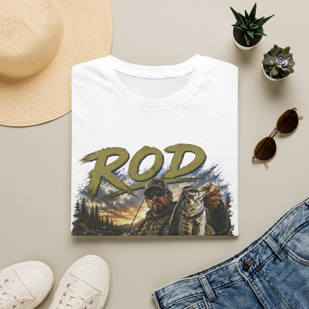 "'Rod Father" Fishing T‑Shirt — Vintage Bass Fisherman Graphic Tee