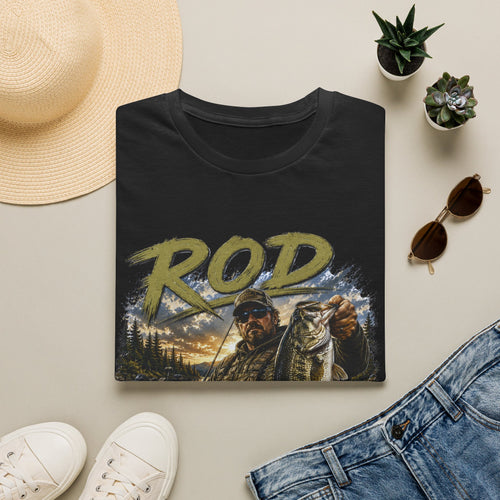 "'Rod Father" Fishing T‑Shirt — Vintage Bass Fisherman Graphic Tee